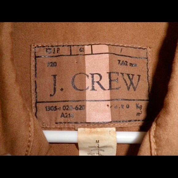 Women's J. Crew Tan Cotton Barn Jacket Size M - Picture 6 of 6